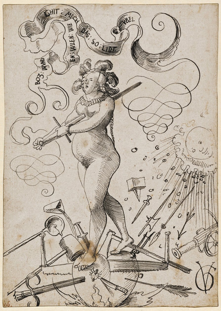 De kwellingen van de liefde, ca. 1516 door Urs Graf