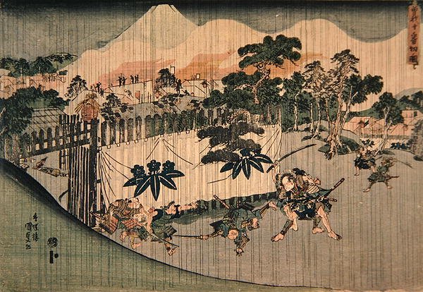 De Soga-broers doden tien vijanden door Utagawa Kunisada