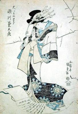 Portret van een dame door Utagawa Kunisada