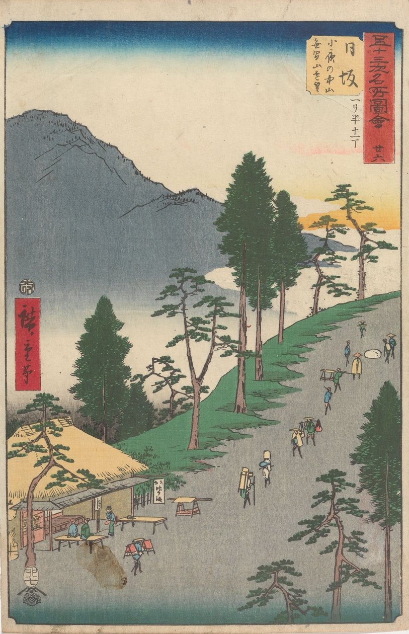 Bekende bezienswaardigheden langs de drieënvijftig stations door Utagawa Hiroshige
