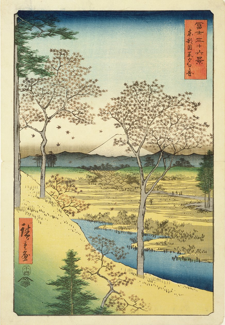 Fuji vanaf Yuhi-Ga, Megwo, nr.10 uit de serie 
