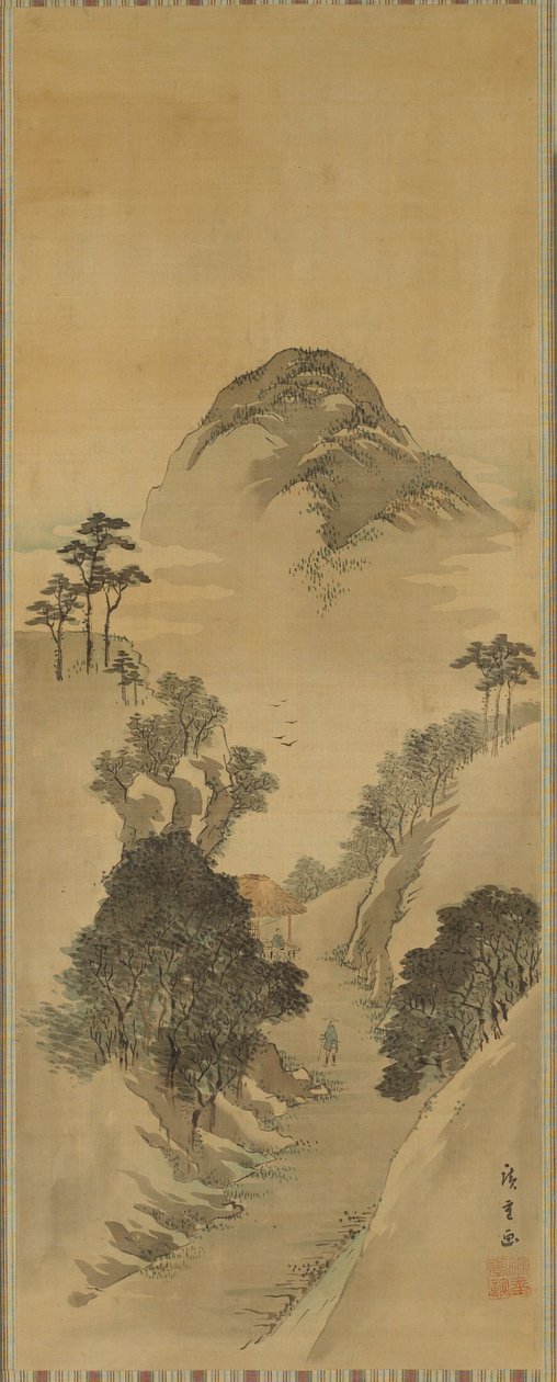 Landschap door Utagawa Hiroshige