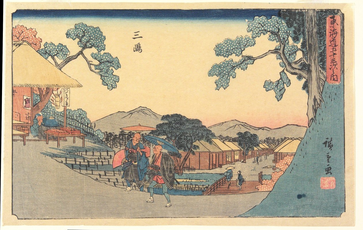 Mishima door Utagawa Hiroshige