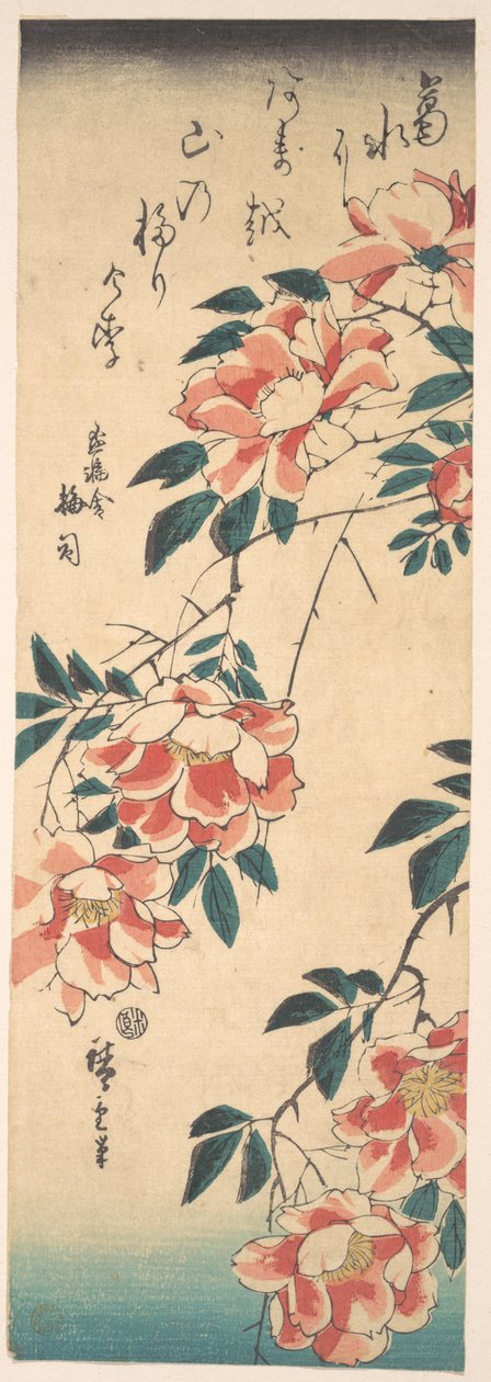 Rosen door Utagawa Hiroshige