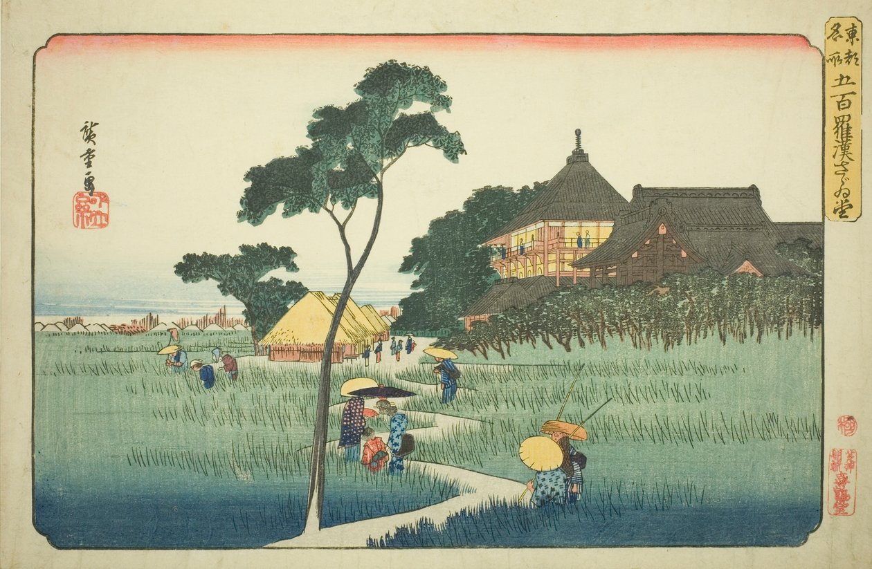 Sazai Hall bij de Tempel van de Vijfhonderd Arhats, uit de serie 