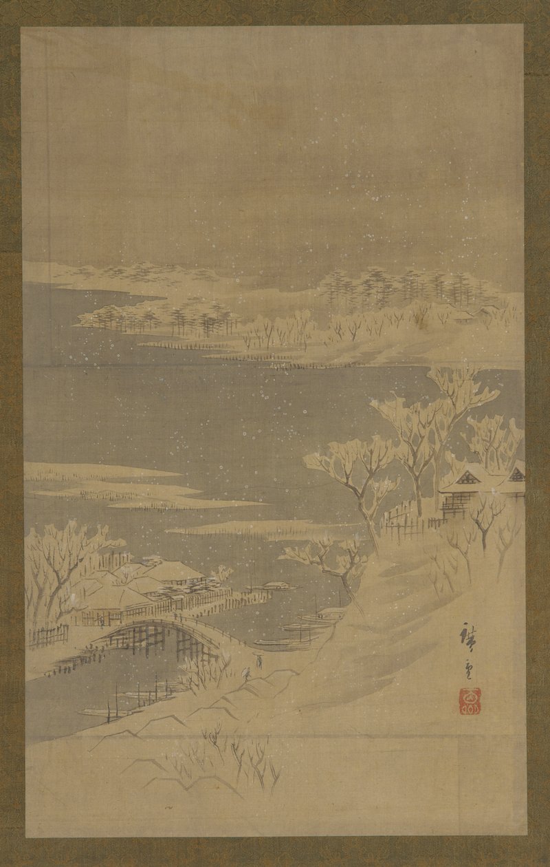 Winterlandschap door Utagawa Hiroshige II