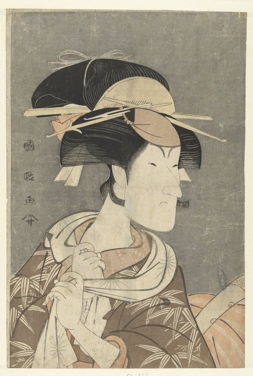 Busteportret van Nakayama Tomisaburo door Utagawa Kunimasa