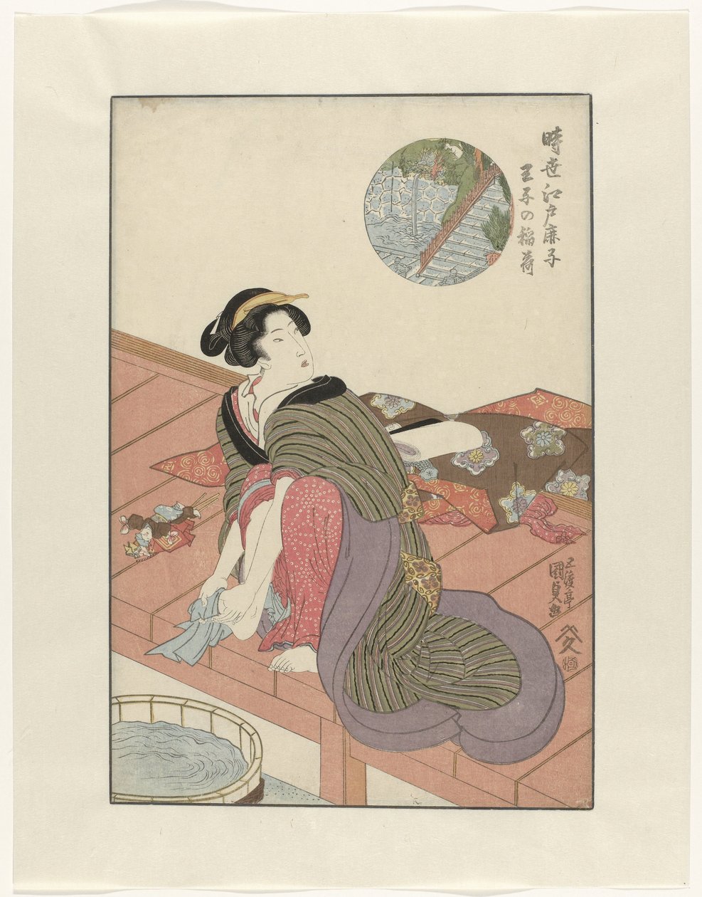 Inari-tempel door Utagawa Kunisada (I)