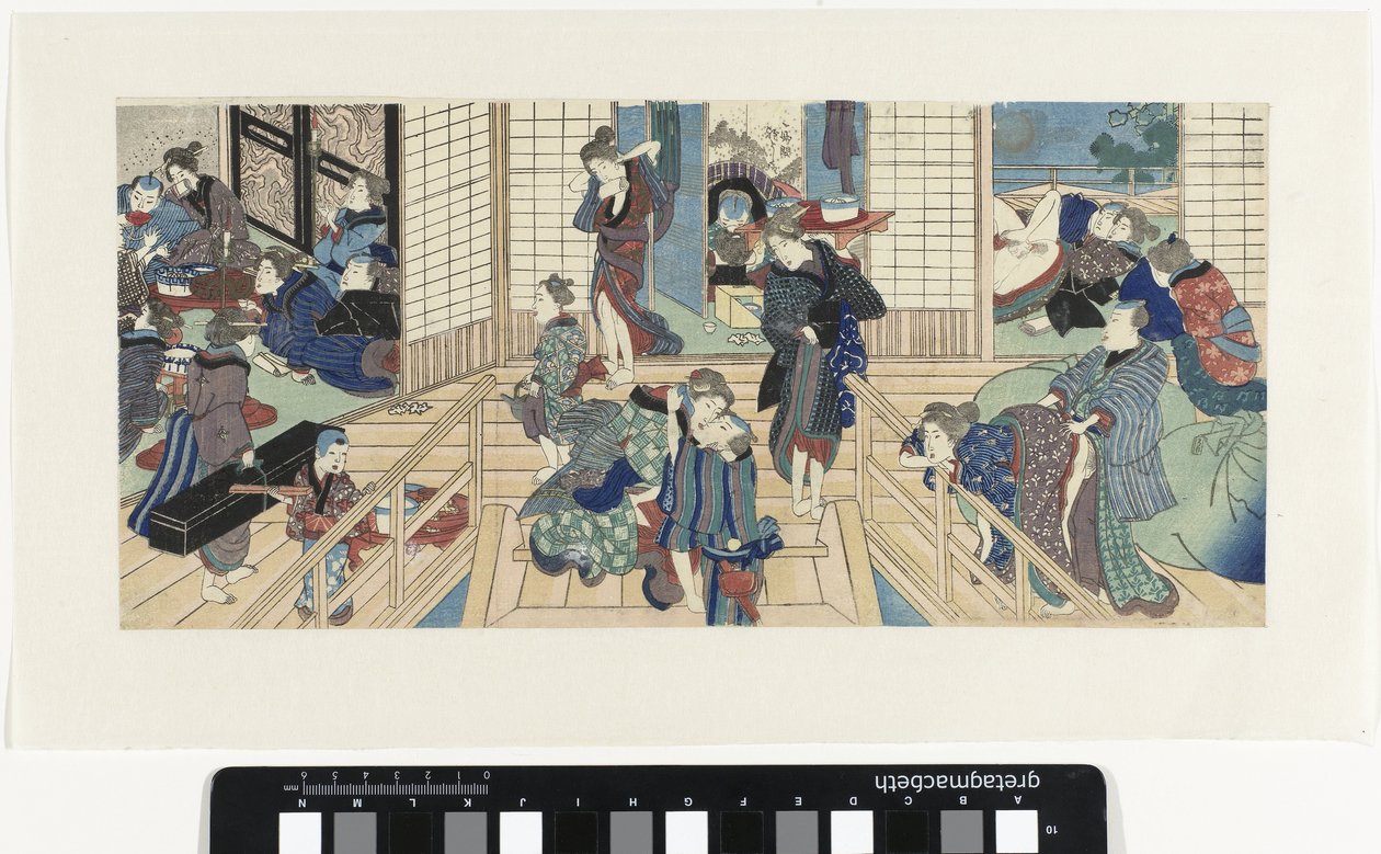 Taferelen in een bordeel door Utagawa Kunisada (I)