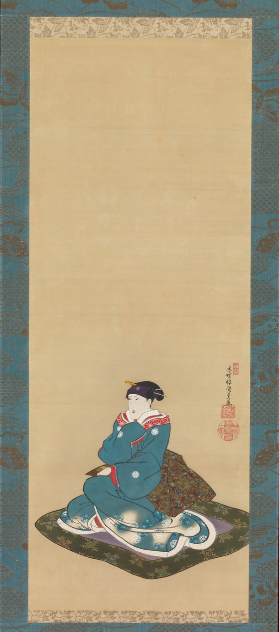 Herdenkingsportret van Iwai Hanshiro VI, 1836 door Utagawa Kunisada