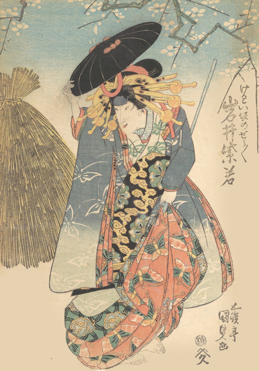 Prent, 19e eeuw door Utagawa Kunisada