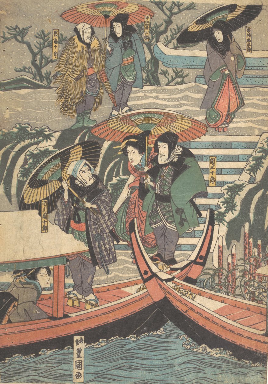 Print, 19e eeuw door Utagawa Kunisada