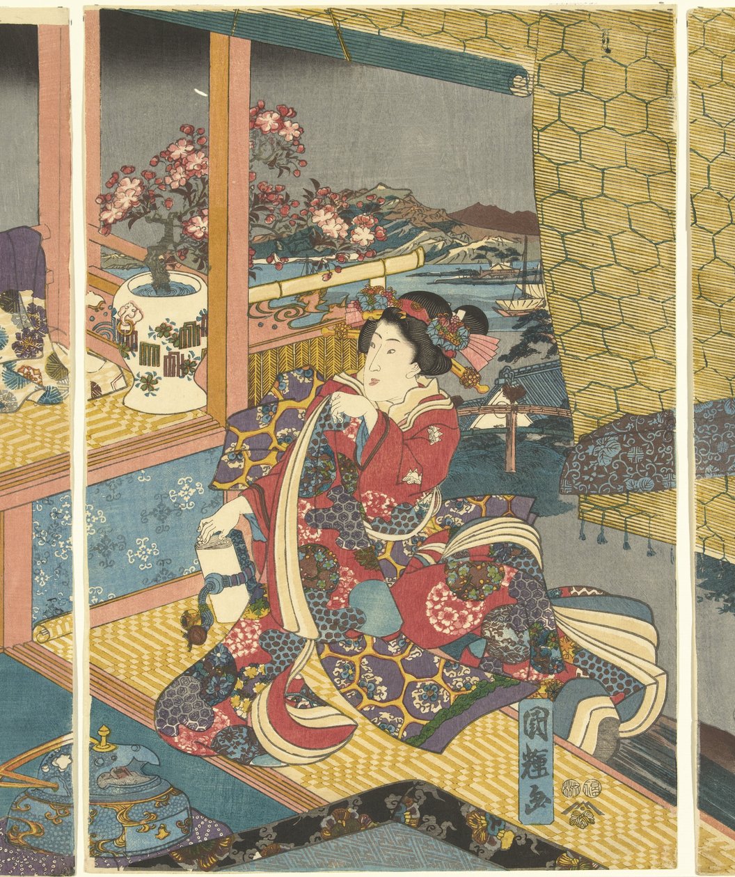 Bloemen door Utagawa Kuniteru