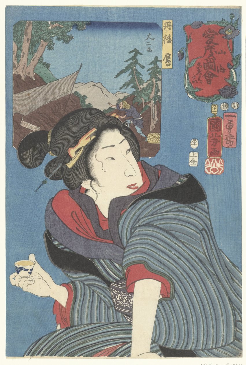 Haviken uit de provincie Tango door Utagawa Kuniyoshi