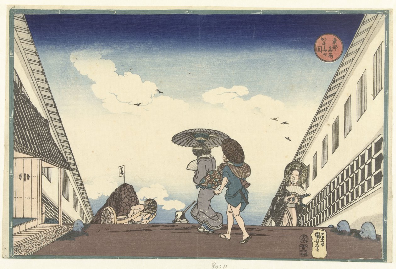 Kasumigaseki door Utagawa Kuniyoshi