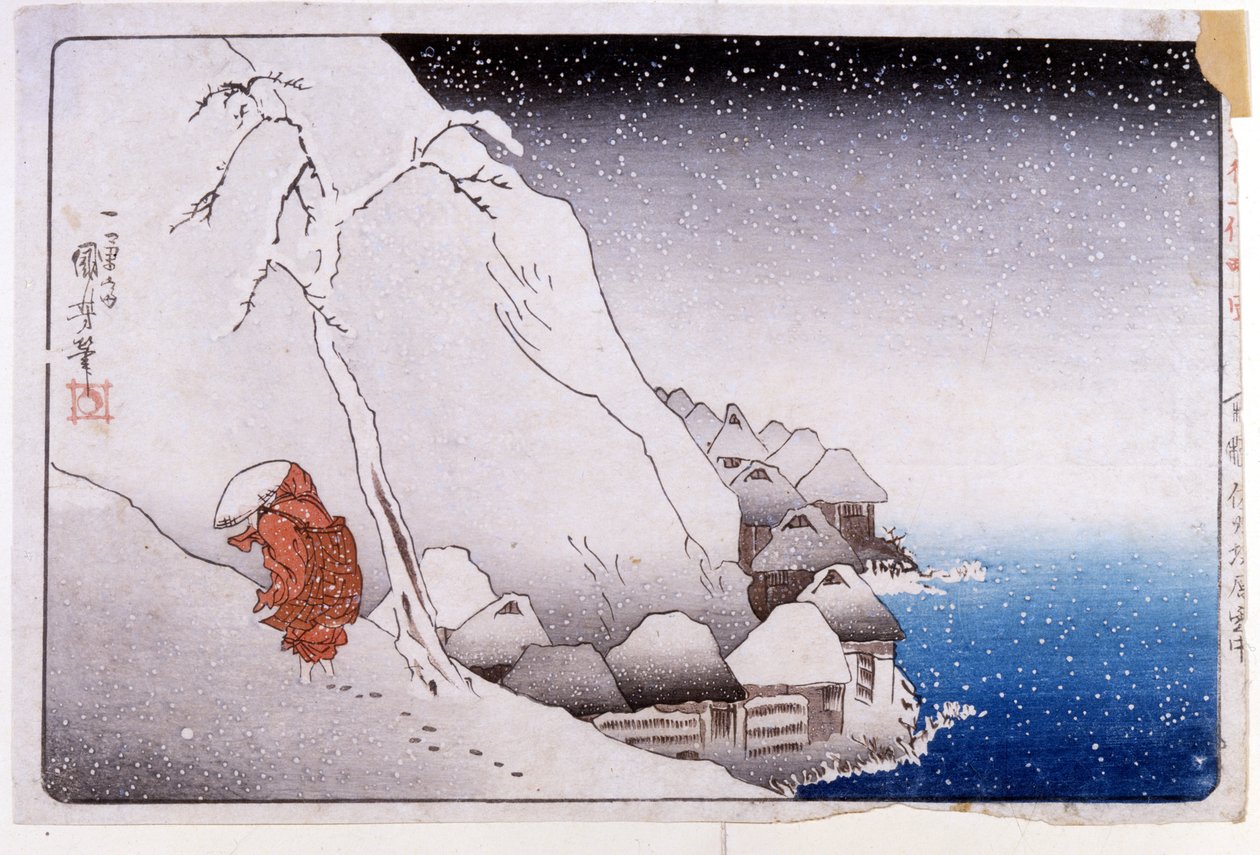 Leven van Nichiren door Utagawa Kuniyoshi