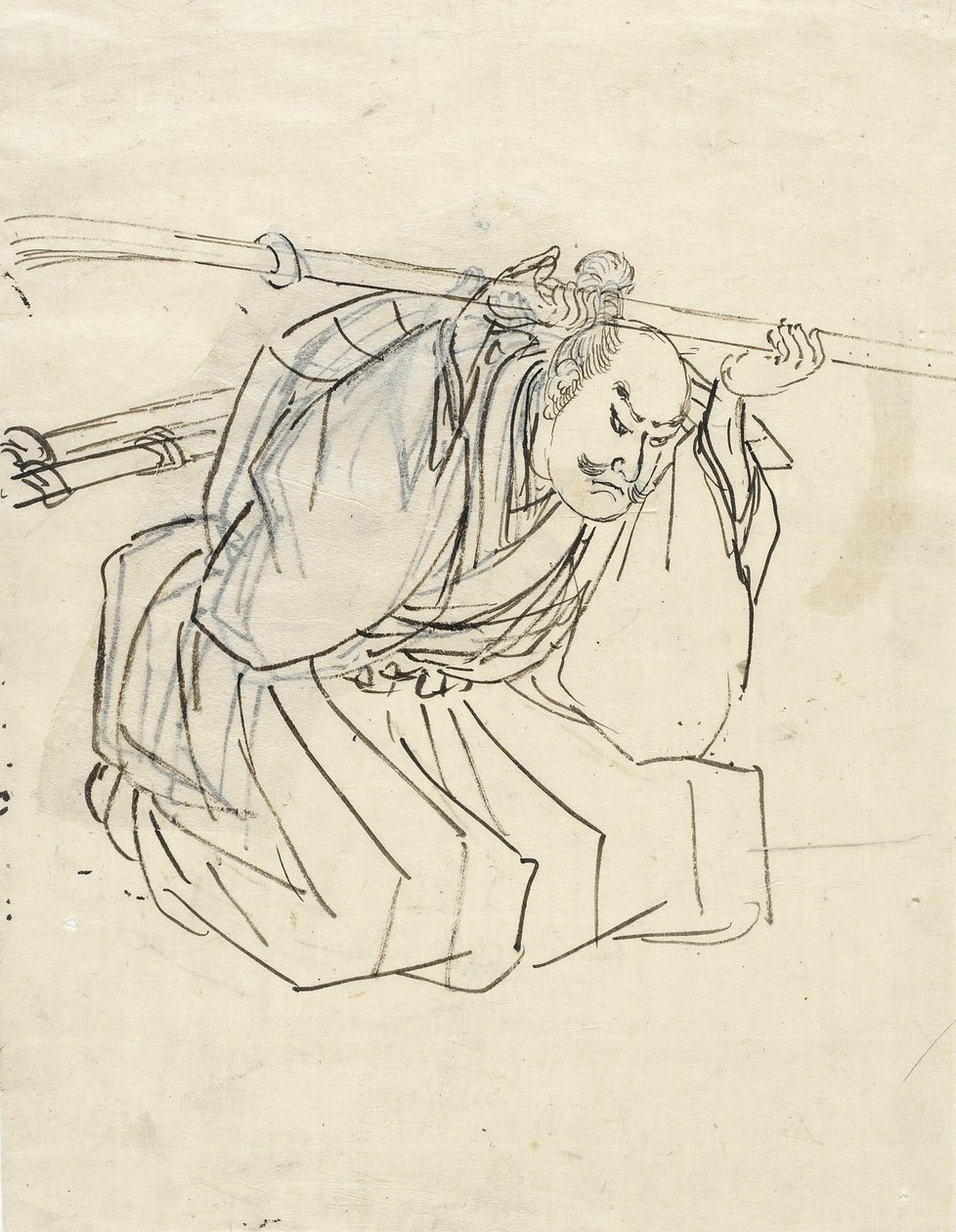 Schets van Shinano Sakon Tomoyuki door Utagawa Kuniyoshi