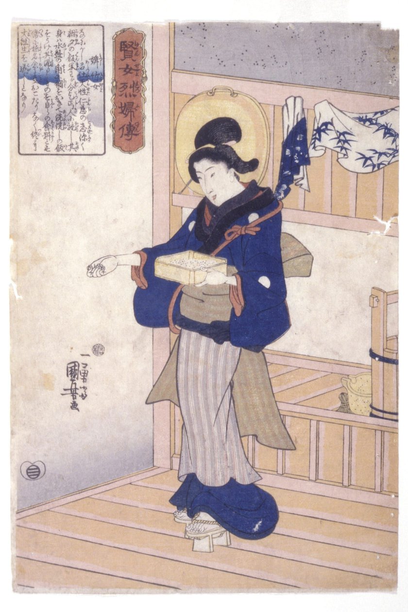 Verhalen over kuise en deugdzame vrouwen door Utagawa Kuniyoshi