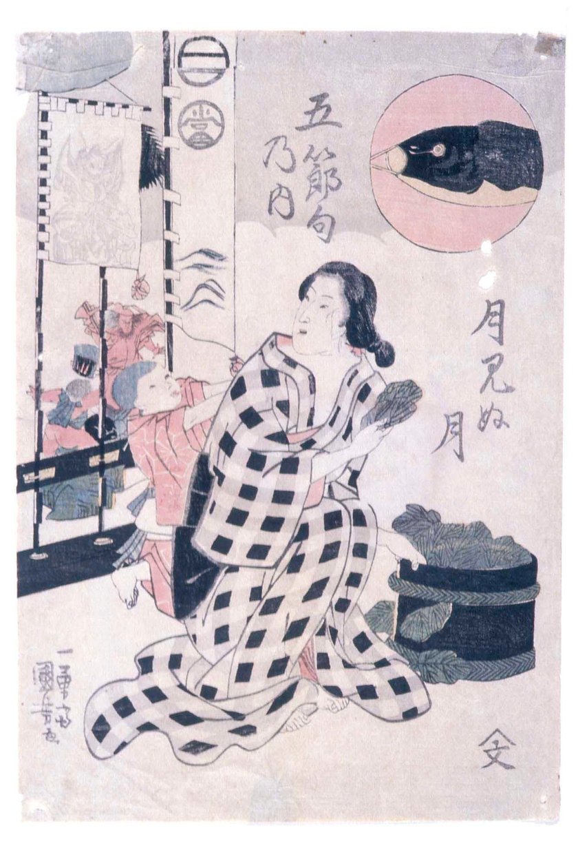 De maanloze maand (mei; Tsuki minu tsuki) door Utagawa Kuniyoshi