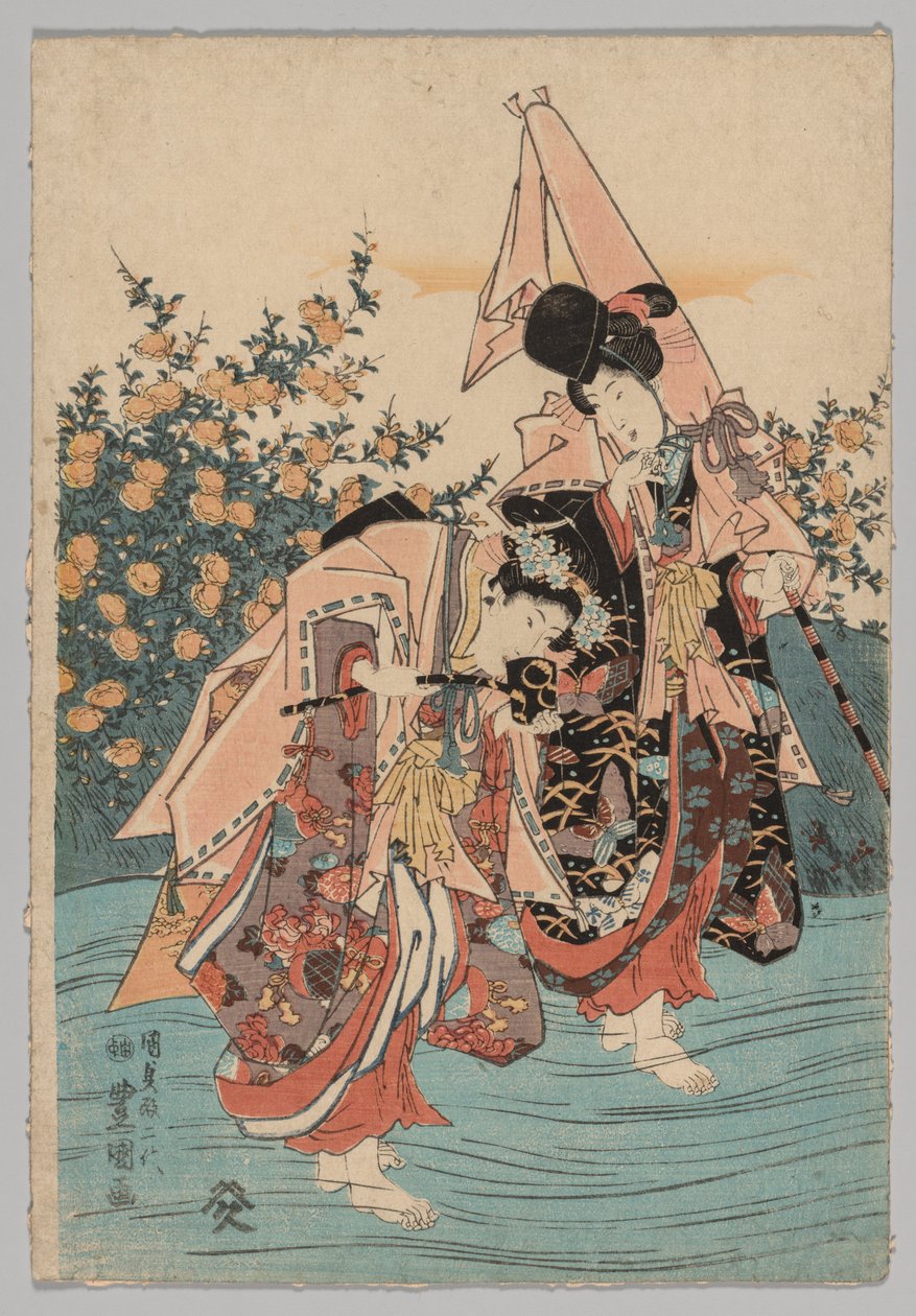 Acteurs door Utagawa Toyokuni
