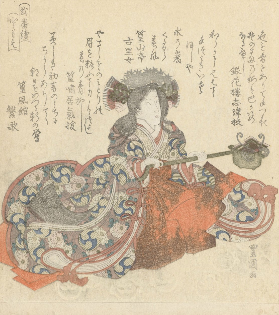 Segawa Kikunojô als Tomoe Gozen, ca. 1825-29 door Utagawa Toyokuni