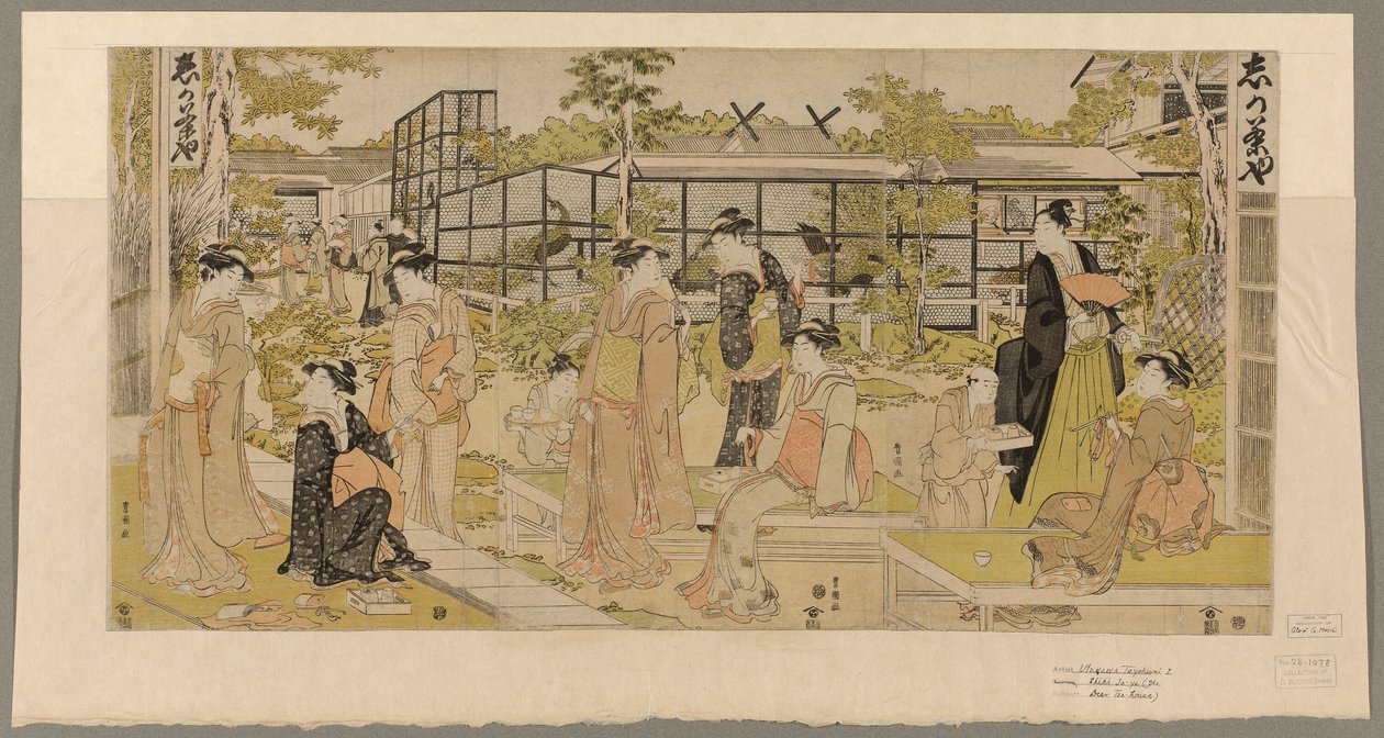 Kacho chaya door Utagawa Toyokuni I