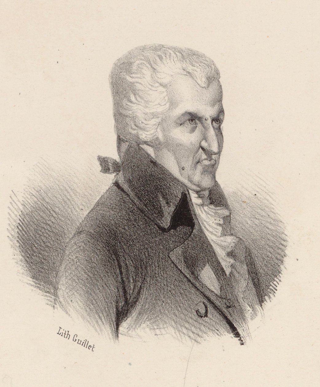 Portret van de componist Pierre-Alexandre Monsigny 1729-1817 door V. Guillet