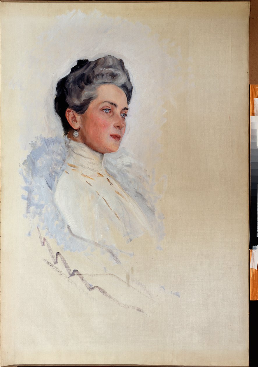 Portret van Prinses Zenaide Youssoupoff door Valentin Aleksandrovich Serov