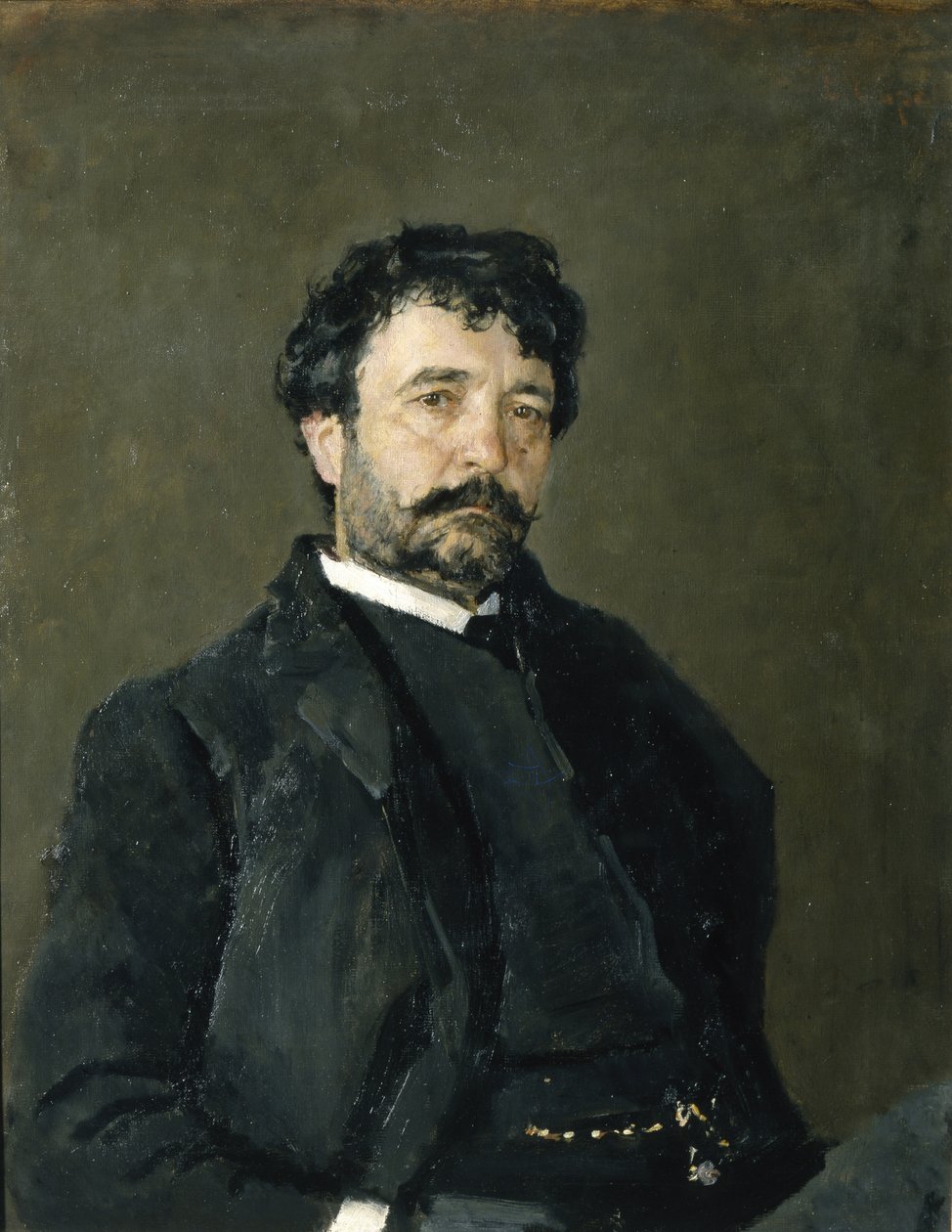 Portret van de operazanger Angelo Masini 1844-1926, 1890 door Valentin Aleksandrovich Serov