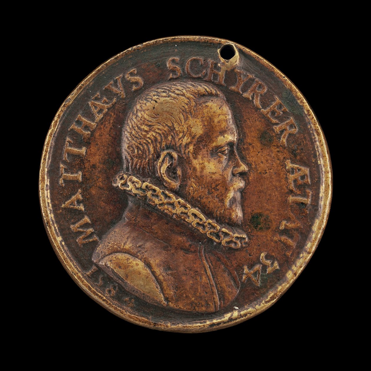 Matthaus Schyrer, geboren 1550, drukker [voorzijde] door Valentin Maler
