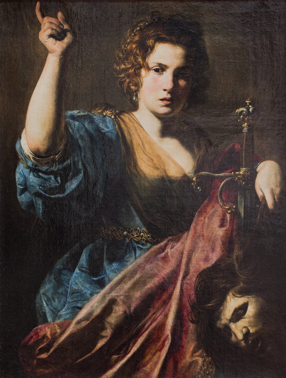 Judith,1625 (olieverf op doek) door Valentin de Boulogne