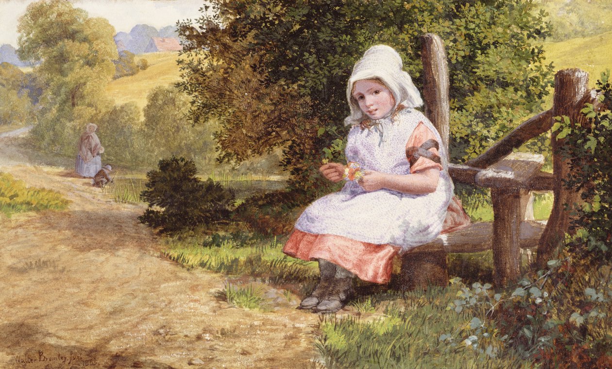 Rustend, 1865 door Valentine Walter Lewis Bromley