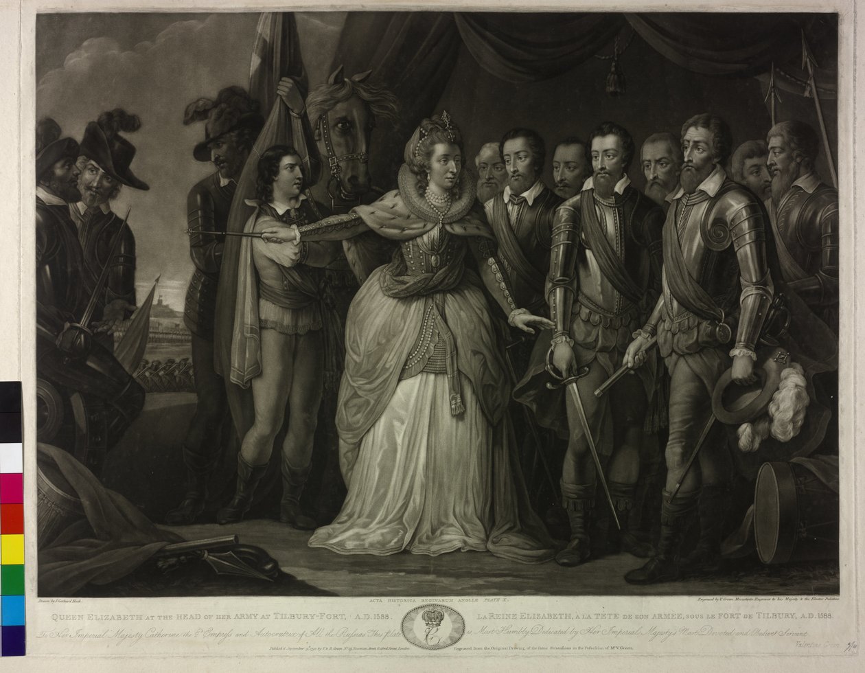 Koningin van Engeland Elisabeth I door Valentine Green