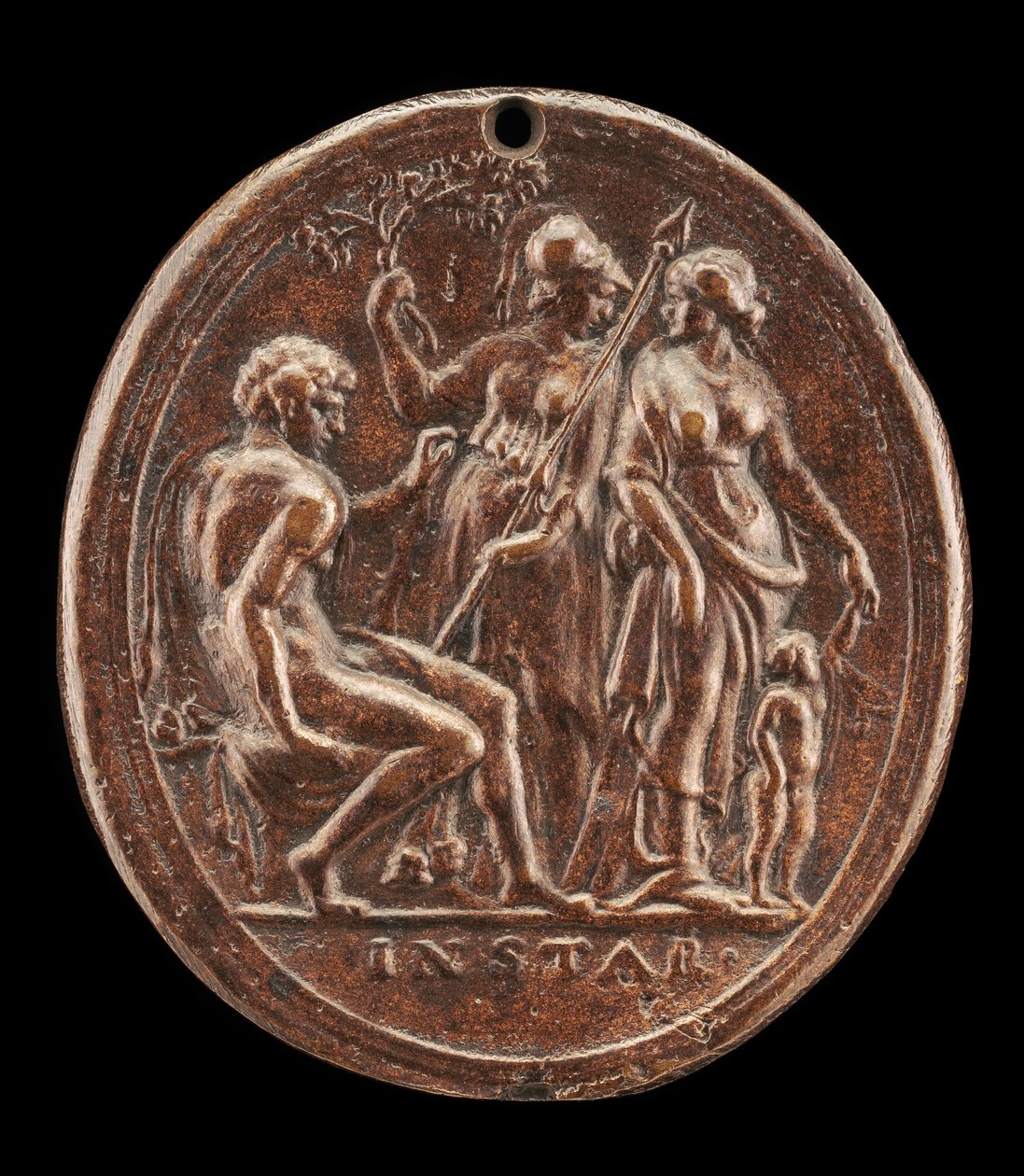 Hercules tussen Minerva en Venus door Valerio Belli