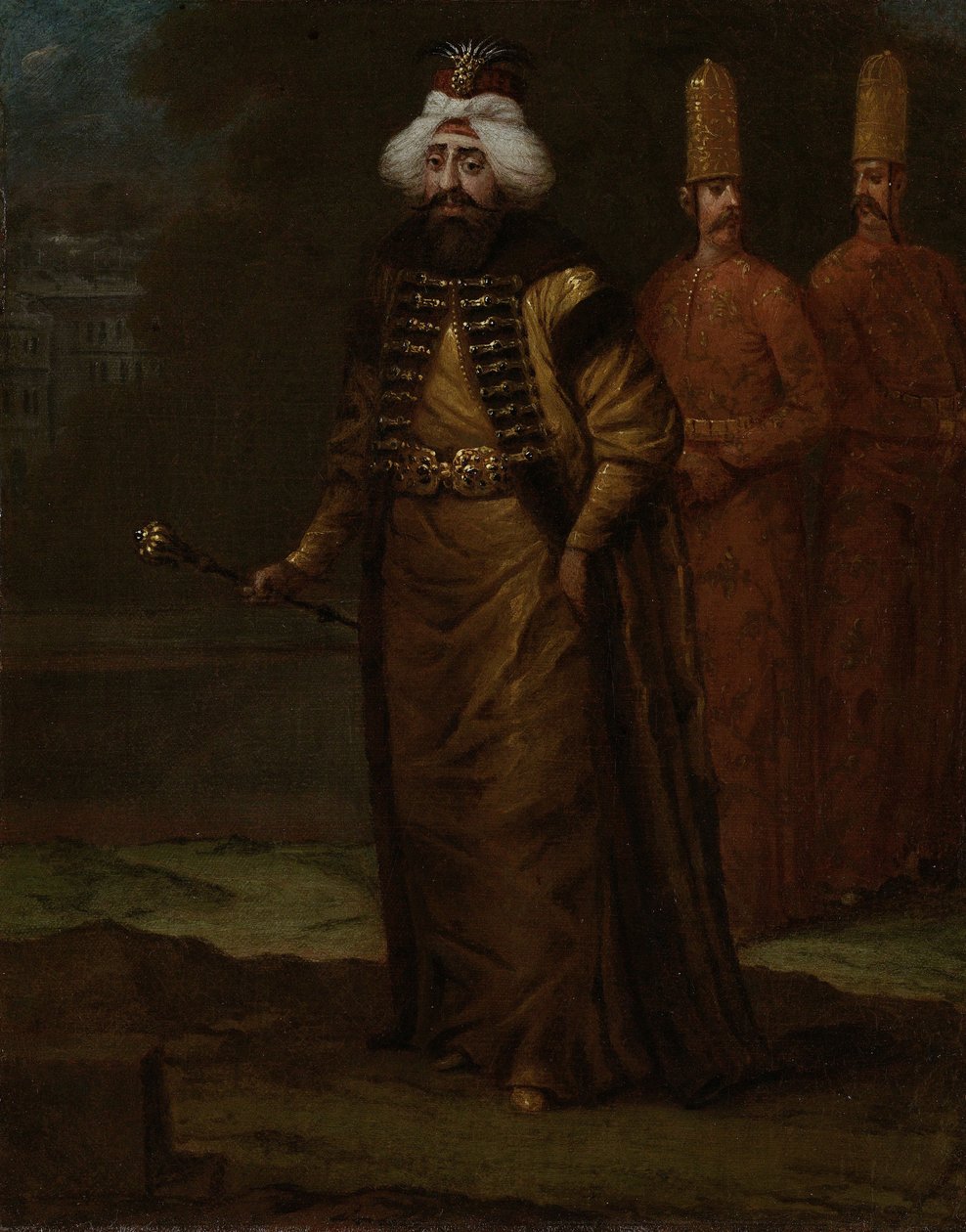 Sultan Ahmed III 1673-1736, ca. 1729 door Vanmour