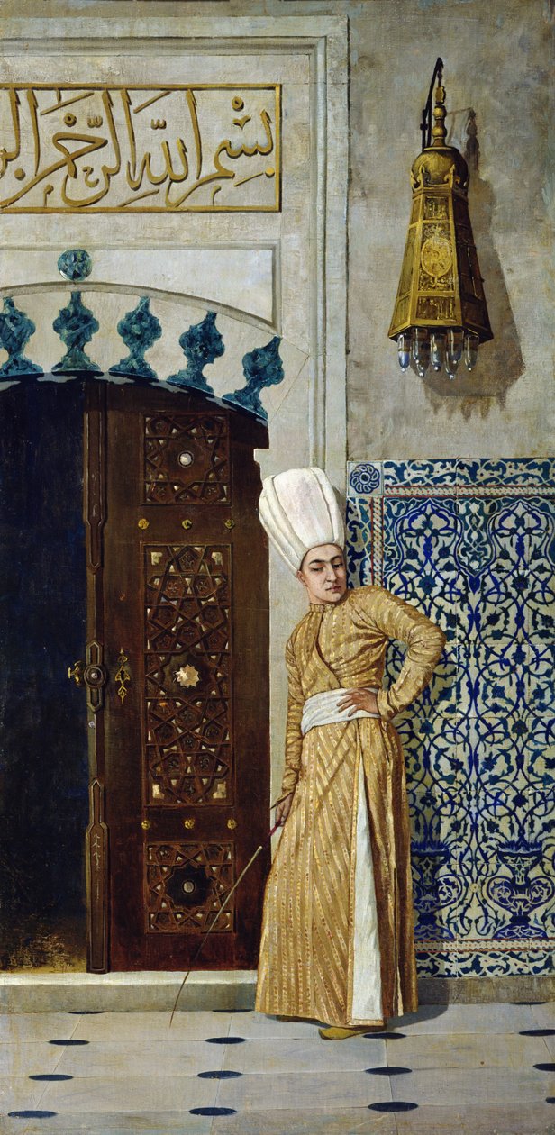 Een eunuch voor de deur van de harem door Vasili Vasilievich Vereshchagin