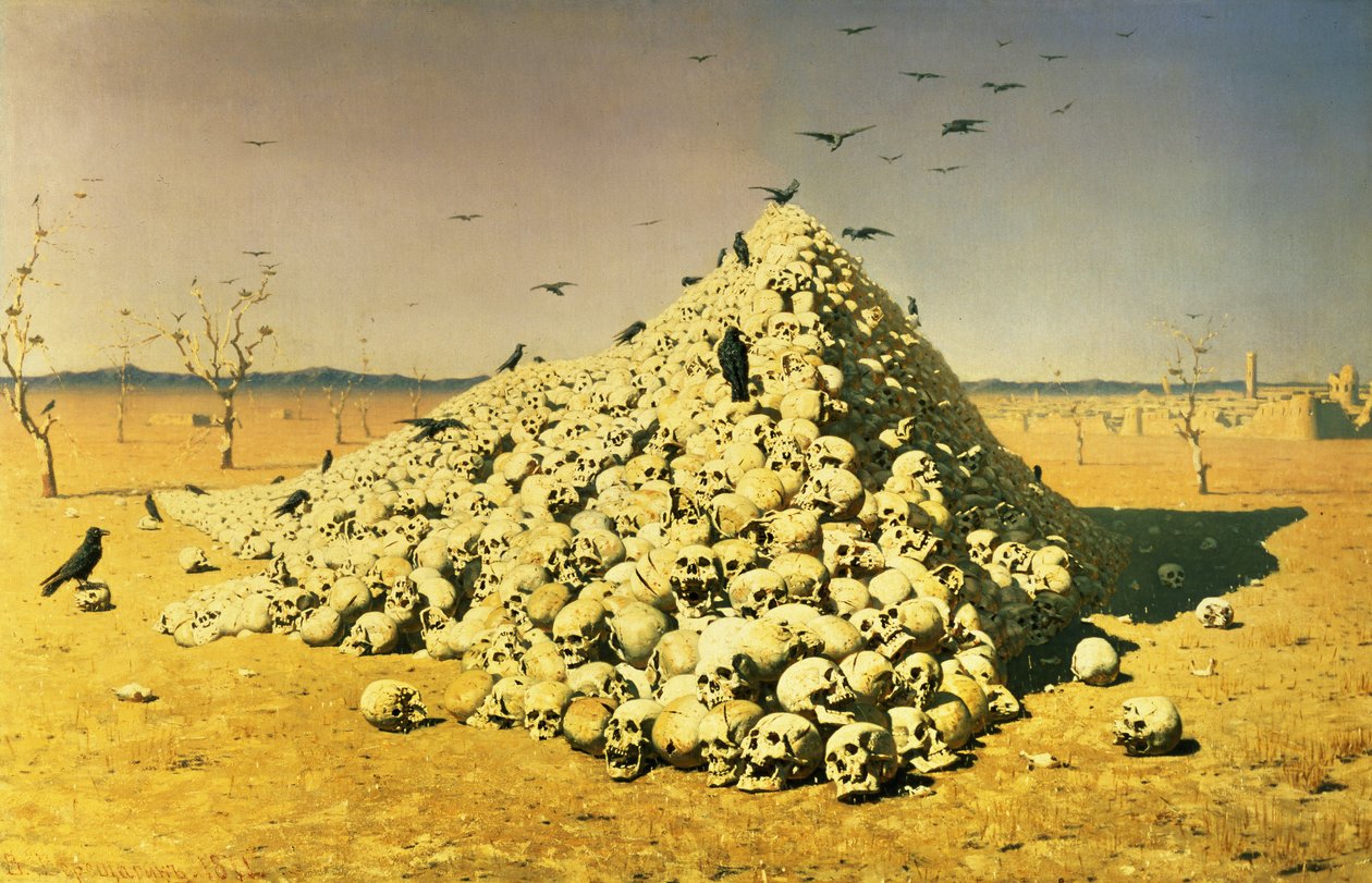 Een allegorie van de oorlog van 1871 door Vasili Vasilievich Vereshchagin