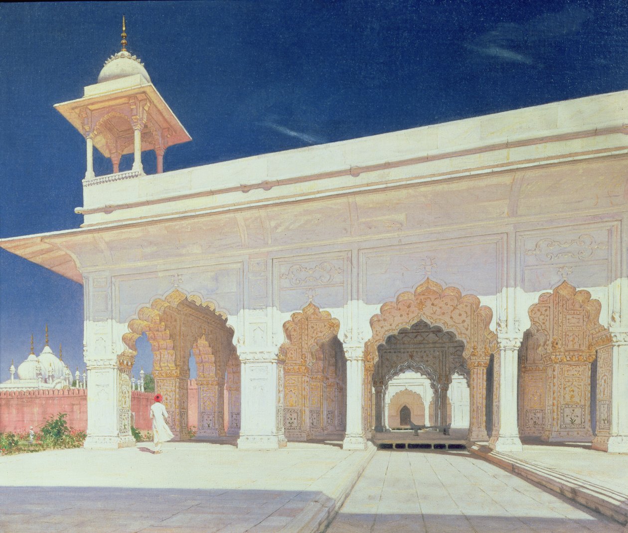 Troonzaal van het Shah Jahan Fort in Delhi, 1875 door Vasili Vasilievich Vereshchagin