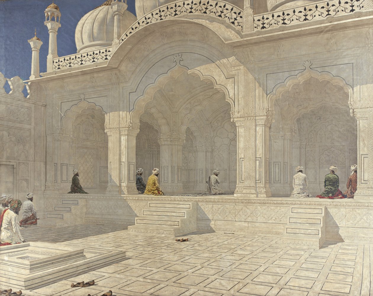 Parelmoskee in Delhi door Vasili Vasilievich Vereshchagin