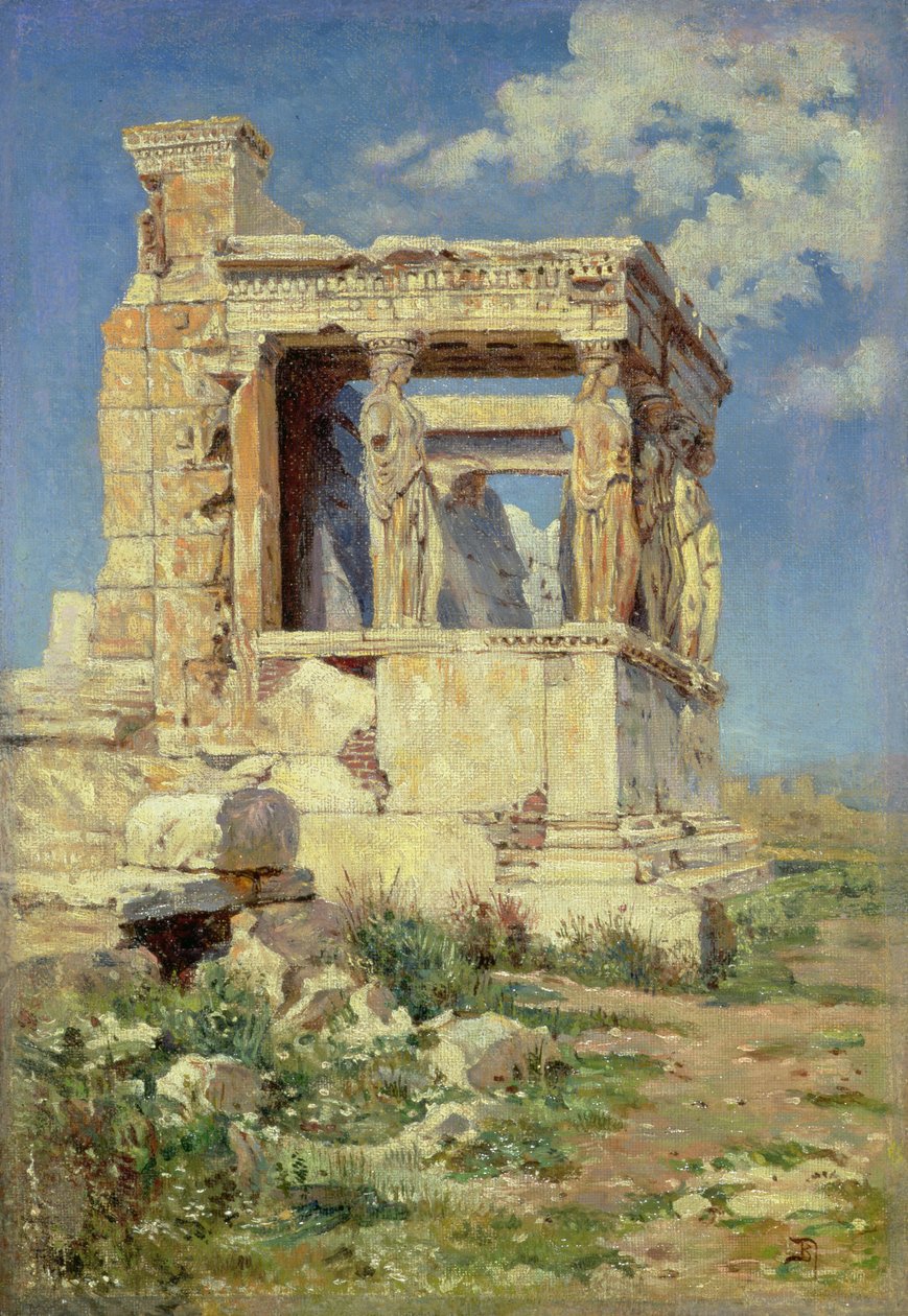 Portiek met Kariatiden, 1882 door Vasilij Dmitrievich Polenov