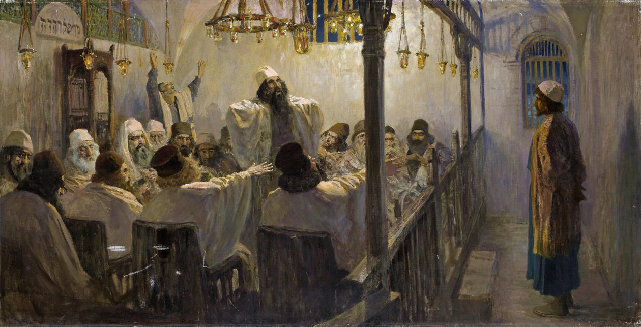Hij is schuldig aan de dood! door Vasilij Dmitrievich Polenov