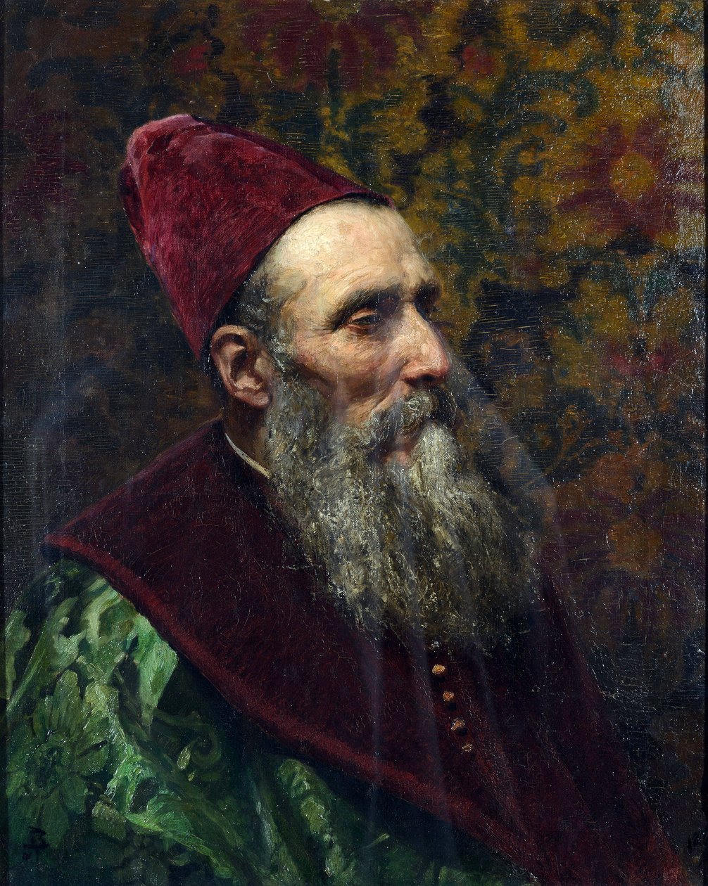Portret van een Venetiaanse Doge door Vasilij Dmitrievich Polenov