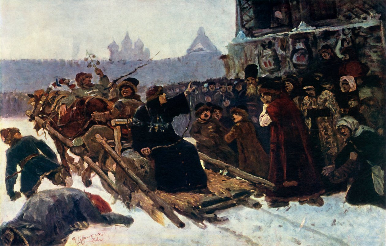 De Boyar Morozova (studie) door Vasily Surikov