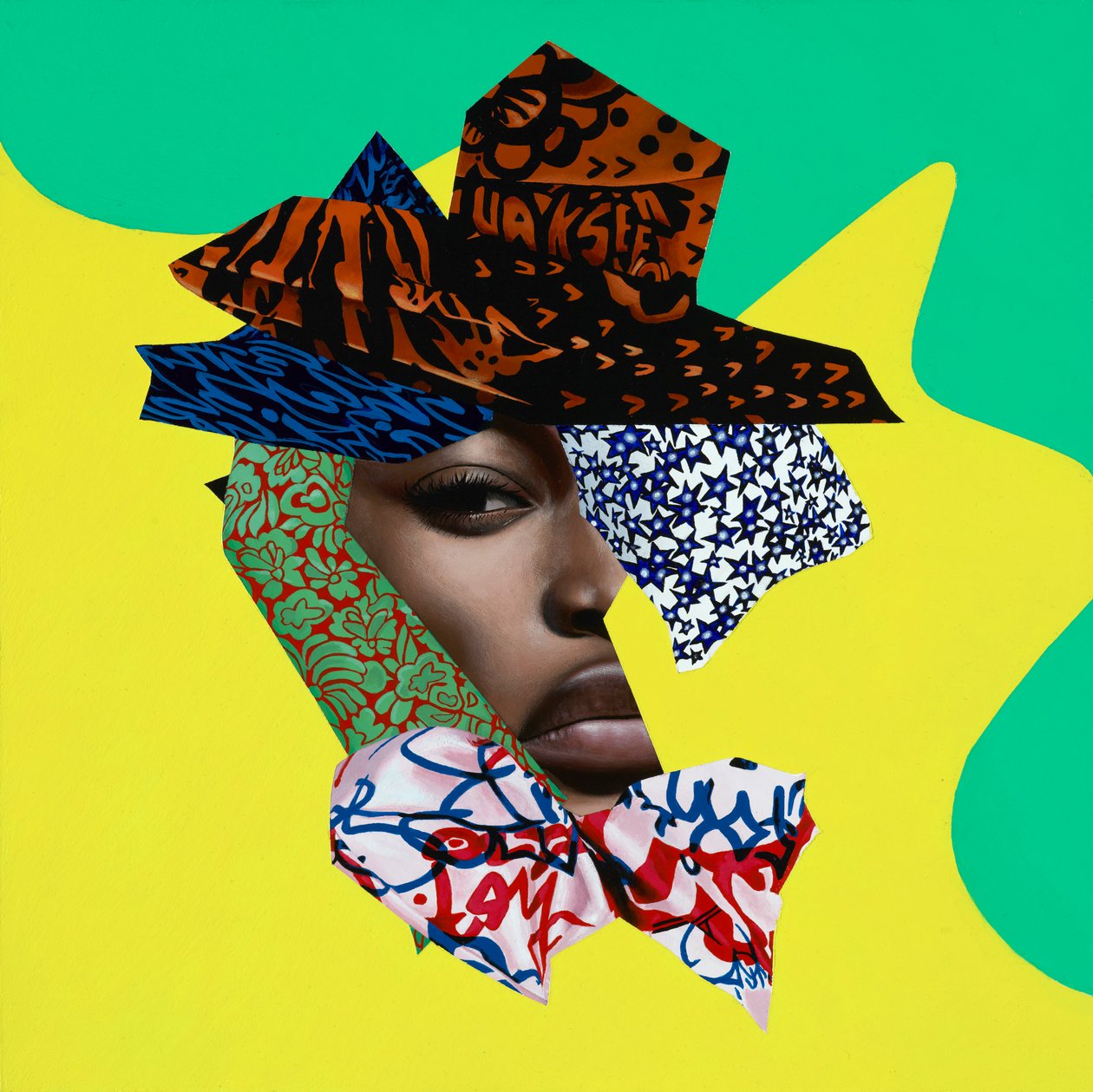 Nouveau Rich, 2018 (Acryl op hout) door Vaskeen Vaskeen