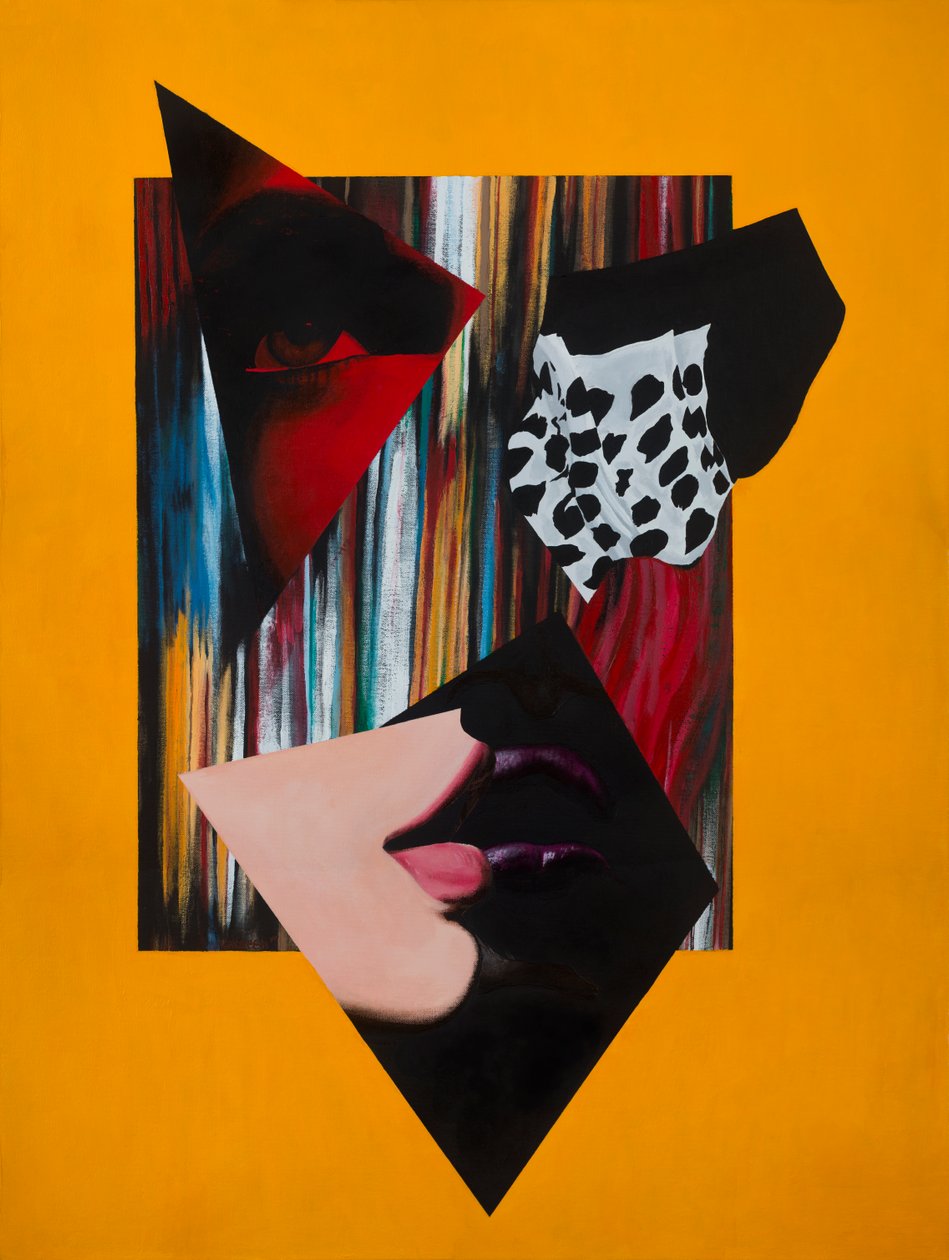 Open Deugd, 2014 (Acryl, Potlood op doek) door Vaskeen Vaskeen