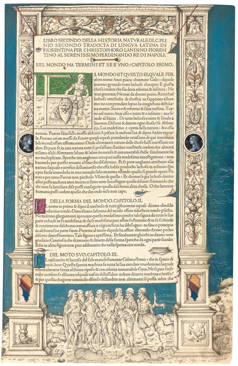 "Historia Naturalis" door Plinius de Oudere, 1476 door Venetian School