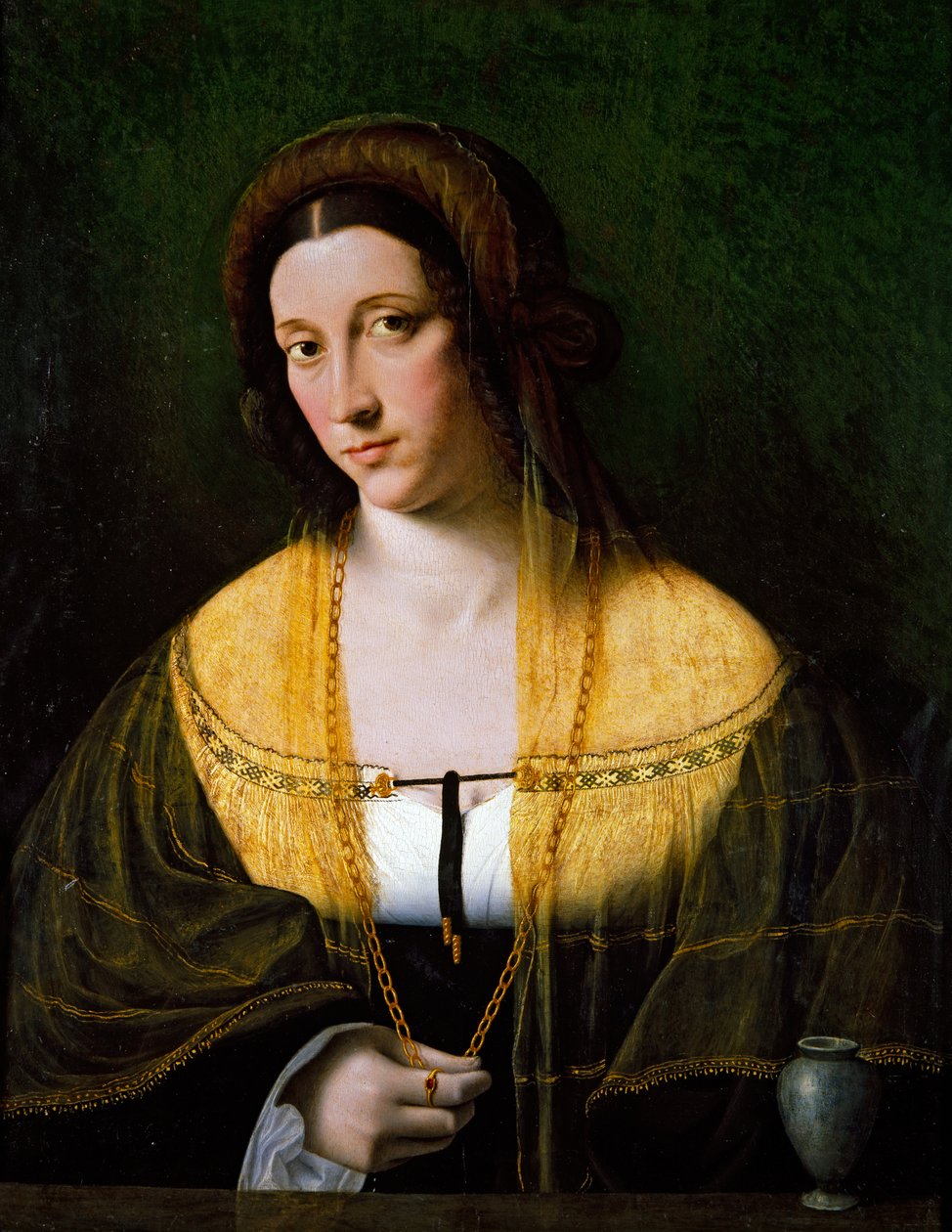 Portret van een Dame door Veneto Bartolomeo