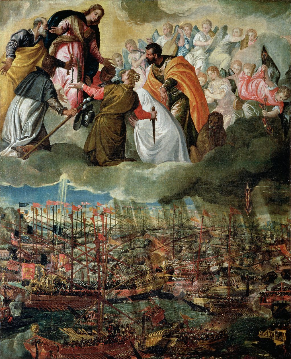 Allegorie van de Slag bij Lepanto, 7 oktober 1571 door Paolo Veronese