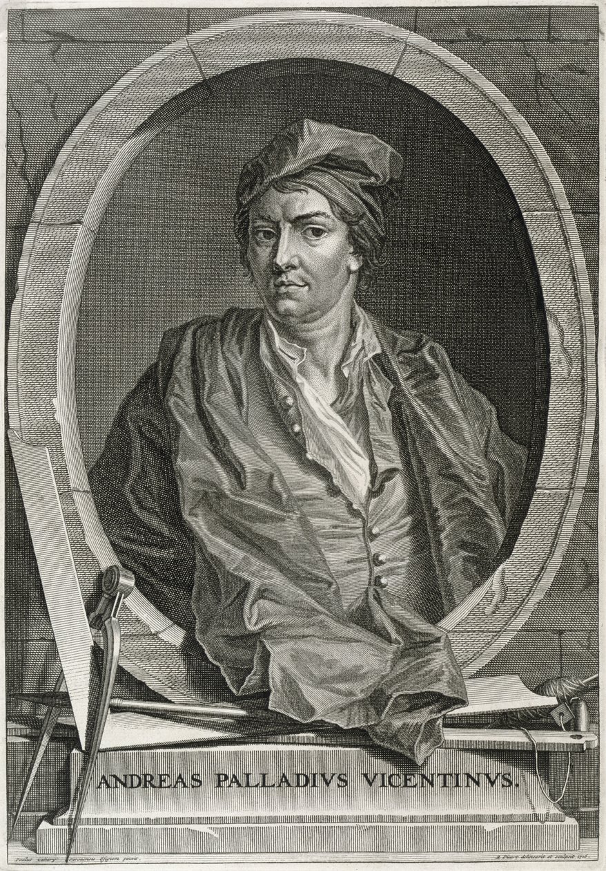 Andrea Palladio (1508-80) gegraveerd door Bernard Picart (1673-1733) 1716 door Paolo Veronese