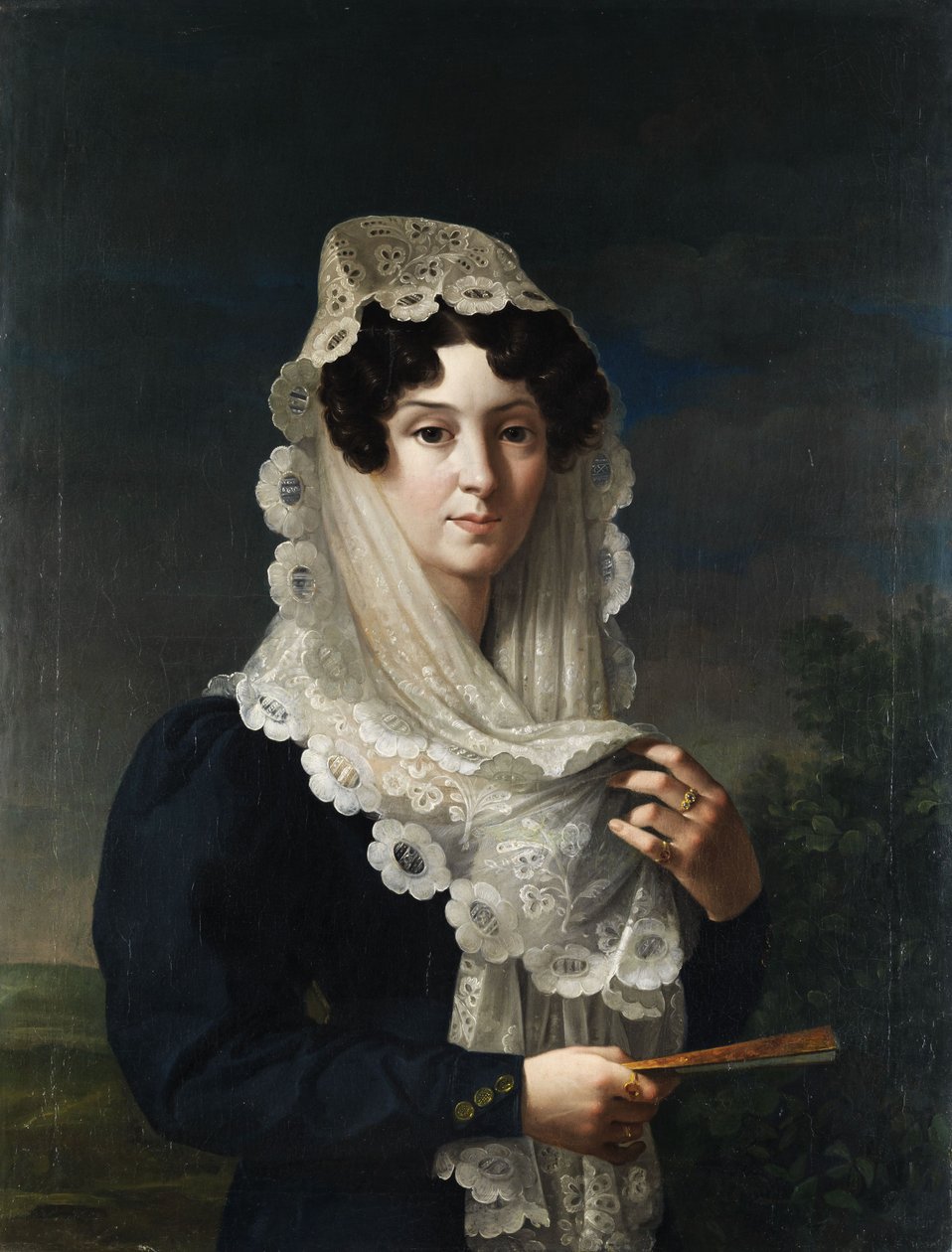Doña Gertrudis de Compte y de Bruga, weduwe van Sarda Molins door Vicente Lopez y Portana